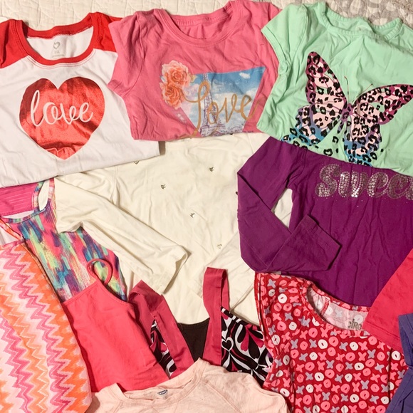Other - Girls Size 6 Pink & Purple Shirt & Dress Bundle